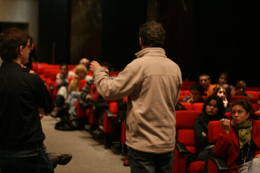 17 Mars - Compétition Française. Le réalisateur Pierre Boccanfuso présente son film LE CHAMANE, SON NEVEU ET LE CAPITAINE avec Paolo Moretti © Nicolas Rapin