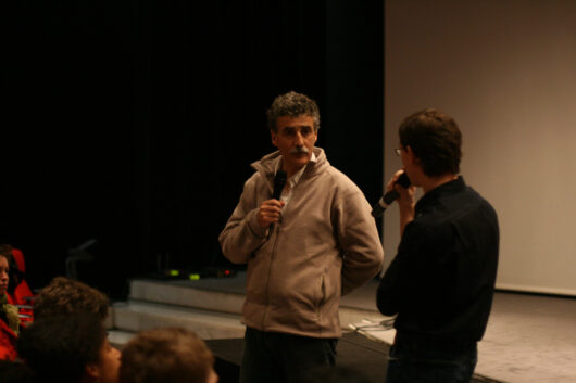 17 Mars - Compétition Française. Le réalisateur Pierre Boccanfuso présente son film LE CHAMANE, SON NEVEU ET LE CAPITAINE avec Paolo Moretti © Nicolas Rapin