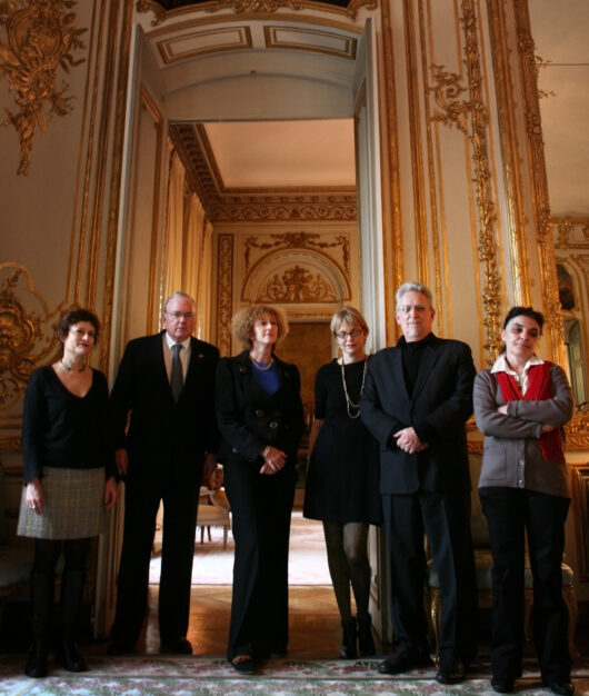 13 Mars - Sophie Goupil, Jim McBride et Marie-Pierre Duhamel-Muller avec Craig Roberts Stapleton, ambassadeur des États-Unis © Florent Michel