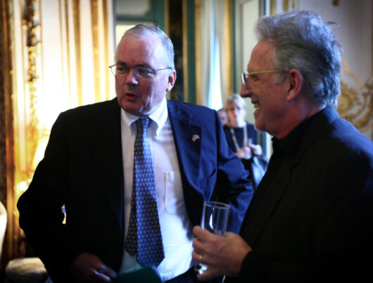 13 Mars - L'ambassadeur américain Craig Roberts Stapleton et le réalisateur Jim McBride © Florent Michel