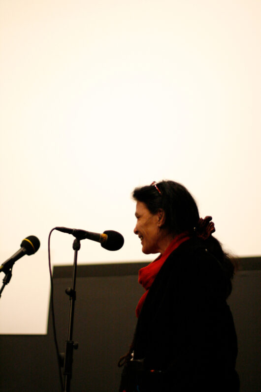 6 Mars - Cérémonie d'Ouverture. Marie-Pierre Duhamel-Müller (directrice artistique de la 30e édition de Cinéma du réel) © Nicolas Rapin