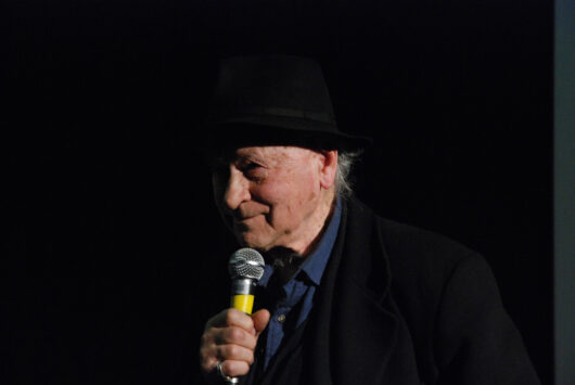 15 Mars - News From. Le réalisateur Jonas Mekas présente son film LITHUANIA AND THE COLLAPSE OF THE URSS © Valérie Dupoy
