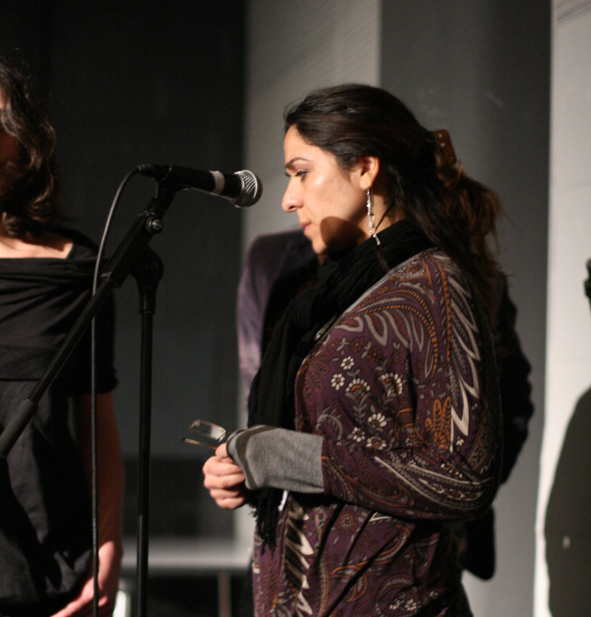 9 Mars - Compétition Internationale. Le réalisatrice Sandra Madi présente son film THAKIRA MATHKOUBA © Valérie Dupoy