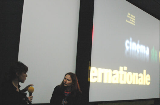 12 Mars - Compétition Internationale. La réalisatrice Eva Stefani présente son film TI ORA EINAI ? avec Corinne Bopp © Caroline Cieslik