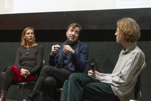 25 Mars - ParisDOC - Matinale 1, Contre le scénario documentaire, avec Gaëlle Jones, Albert Serra, Stéphane Delorme (modérateur) © Hervé Veronese