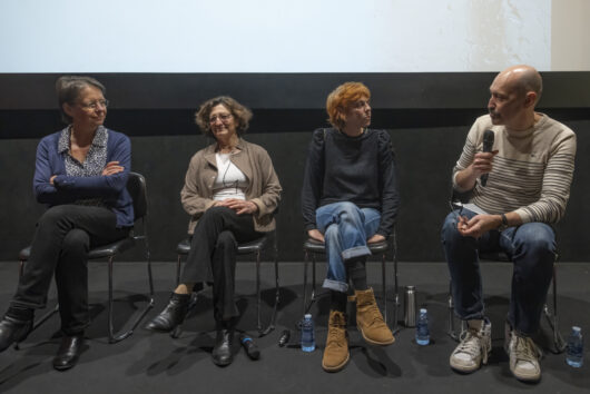 26 Mars - Front(s) Populaire(s), discussion à la suite de la projection de IL A SUFFI D'UNE NUIT, avec Florence Thune, Dominique Salmon, Emmanuelle Bidou, Christian Borghino © Hervé Veronèse
