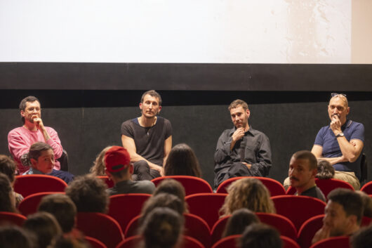 27 Mars - Front(s) Populaire(s), discussion à la suite de la projection de PÉDALE RURALE, avec Camille Desombre, Benoît, Antoine Vazquez © Hervé Veronese