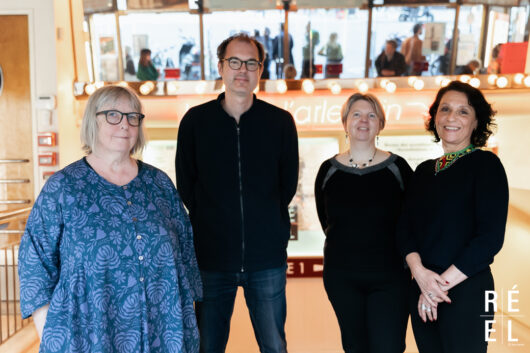 Library jury - Hélène Kretschmar, Benjamin Genissel, Christelle Bernard, Marie-Pierre Brêtas © Léa Rener