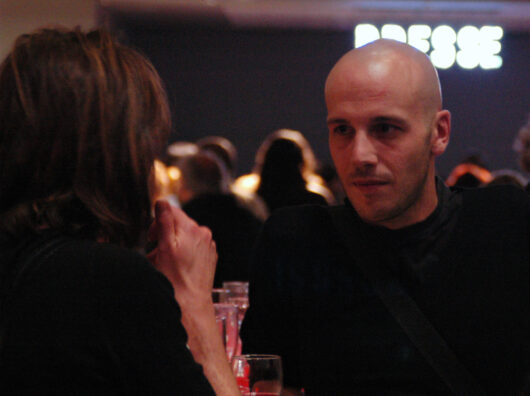 8 Mars - Cocktail d'ouverture de la 29e édition de Cinéma du réel. Le réalisateur Swann Dubus © Caroline Cieslik