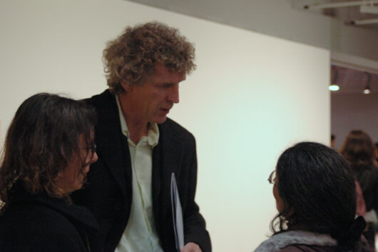 8 Mars - Cocktail d'ouverture de la 29e édition de Cinéma du réel. Le réalisateur Jean-Pierre Duret © Caroline Cieslik