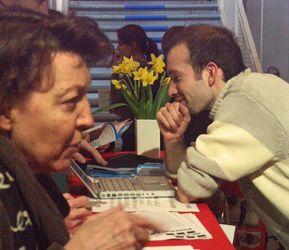 Accueil du festival Cinéma du réel au Centre Pompidou © Mathieu Marre