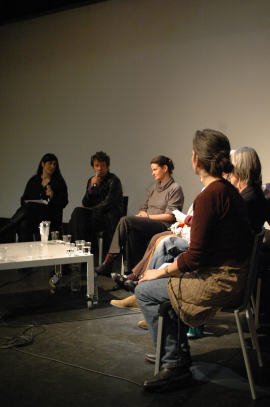 17 Mars - Débat ADDOC : présence visible et invisible du passé dans le cinéma documentaire. Avec François Caillat, Anja Unger, Klaus Wildenhahn et Gisela Tuchtenhagen. Traduction simultanée de Heike Hurst © Caroline Cieslik