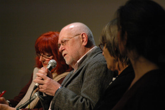 17 Mars - Débat ADDOC : présence visible et invisible du passé dans le cinéma documentaire. Avec François Caillat, Anja Unger, Klaus Wildenhahn et Gisela Tuchtenhagen. Traduction simultanée de Heike Hurst © Caroline Cieslik