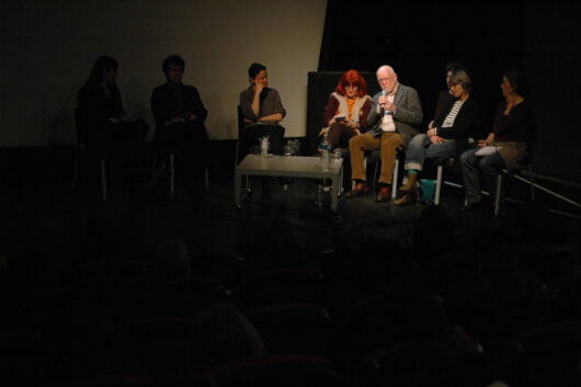 17 Mars - Débat ADDOC : présence visible et invisible du passé dans le cinéma documentaire. Avec François Caillat, Anja Unger, Klaus Wildenhahn et Gisela Tuchtenhagen. Traduction simultanée de Heike Hurst © Caroline Cieslik