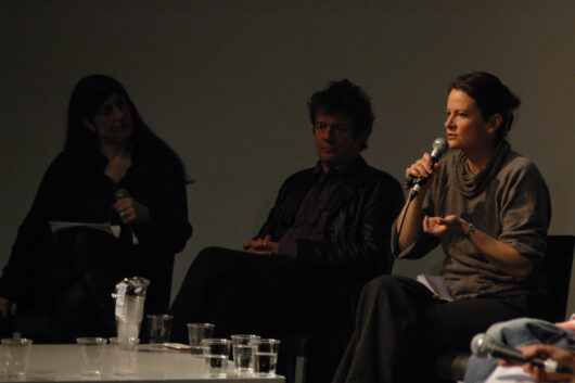 17 Mars - Débat ADDOC : présence visible et invisible du passé dans le cinéma documentaire. Avec François Caillat, Anja Unger, Klaus Wildenhahn et Gisela Tuchtenhagen. Traduction simultanée de Heike Hurst © Caroline Cieslik