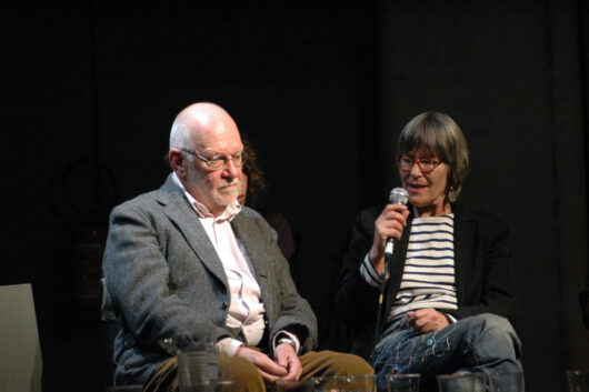 17 Mars - Débat ADDOC : présence visible et invisible du passé dans le cinéma documentaire. Avec François Caillat, Anja Unger, Klaus Wildenhahn et Gisela Tuchtenhagen. Traduction simultanée de Heike Hurst © Caroline Cieslik