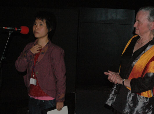 17 Mars - Cérémonie de Clôture. Palmarès. La bourse Pierre et Yolande Perrault : GIAC MO LA CONG NHAN (RÊVES D'OUVRIÈRES) de Phuong Thao Viêt-Nam © Caroline Cieslik