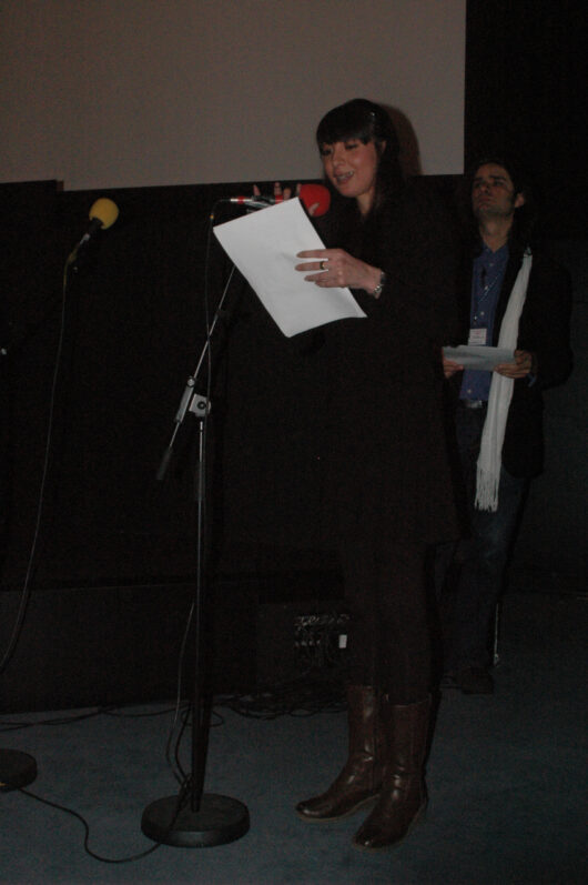 17 Mars - Cérémonie de Clôture. Palmarès. La vidéoartiste Bouchra Khalili, membre du Jury international  Caroline Cieslik