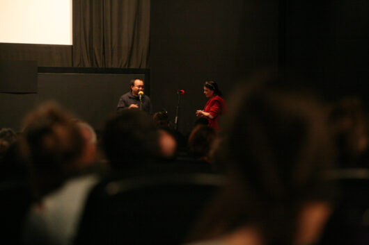 17 Mars - Séance Spéciale. Le réalisateur Rithy Panh présente son film LE PAPIER NE PEUT PAS ENVELOPER LA BRAISE avec Marie-Pierre Duhamel-Muller © Florent Michel