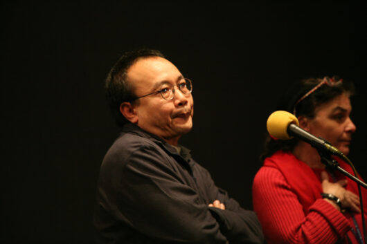 17 Mars - Séance Spéciale. Le réalisateur Rithy Panh présente son film LE PAPIER NE PEUT PAS ENVELOPER LA BRAISE avec Marie-Pierre Duhamel-Muller © Florent Michel