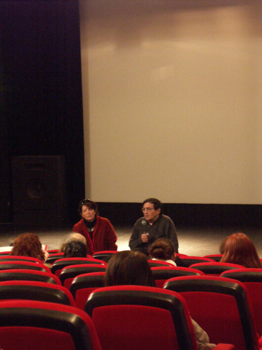 Séance Scolaire. Le réalisateur Jean-André Fieschi et la réalisatrice Françoise Etchegaray présentent leur film FABRIQUE D'UN CONTE D'ÉTÉ © Mathieu Marre