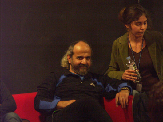 Oussama Mohammad, réalisateur des film KHOTWA KHOTWA, NOUJOUM A'NAHAR, NOURON WA ZILAL et AL YAWM WA KOL YAWM © Mathieu Marre