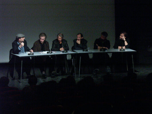 13 Mars - Rencontre autour du cinéma documentaire en Espagne. Avec les cinéastes José Luis Guerín et Basilio Martín Patino, et le critique Miguel Marías © Sylvain Bich