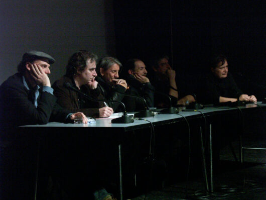 13 Mars - Rencontre autour du cinéma documentaire en Espagne. Avec les cinéastes José Luis Guerín et Basilio Martín Patino, et le critique Miguel Marías © Sylvain Bich