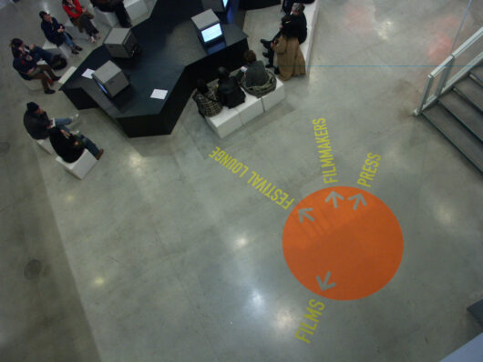 12 Mars - Bureau de l'équipe du festival au Centre Pompidou © Sylvain Bich