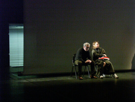 5 Mars - Théâtre du Réel. Cinq séquences du film WELFARE de Frederic Wiseman deviennent textes de théâtre, avec Marianne Basler, Jean-Philippe Puymartin, Jacques Martial et François Barbin © Sylvain Bich