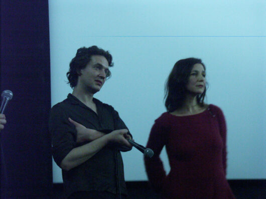 4 Mars - Compétition Internationale. Le réalisateur Frédéric Fichefet et la réalisatrice Marta Bergman présentent leur film CLEJANI - POVESTI © Sylvain Bich