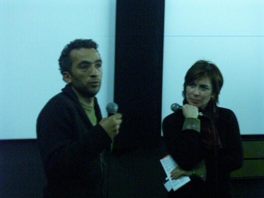 5 Mars - Compétition Internationale. Le réalisateur libanais Maher Abi Samra présente son film ROND-POINT CHATILA avec Catherine Bizern © Sylvain Bich