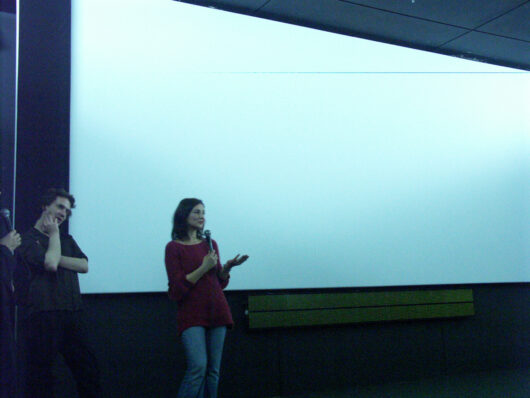 4 Mars - Compétition Internationale. Le réalisateur Frédéric Fichefet et la réalisatrice Marta Bergman présentent leur film CLEJANI - POVESTI © Sylvain Bich