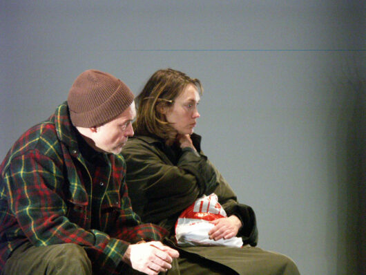 5 Mars - Théâtre du Réel. Cinq séquences du film WELFARE de Frederic Wiseman deviennent textes de théâtre, avec Marianne Basler, Jean-Philippe Puymartin, Jacques Martial et François Barbin © Sylvain Bich